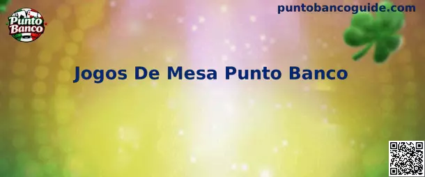 Jogos De Mesa Punto Banco