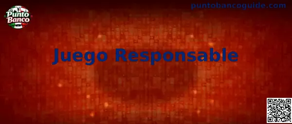 Información sobre juego responsable de Punto Banco